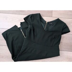 Slate & Willow - Women's Green Classic‎ Knee-Length Sheath Dress Size 8